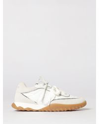 Pinko - Gea Suede And Nylon Sneakers - Lyst