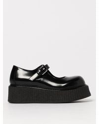 Moschino - Brushed Leather Loafers - Lyst
