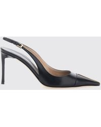 Tom Ford - Smooth Leather Slingback Pumps With Stiletto Heel And Monogram - Lyst