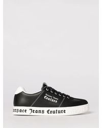 Versace Jeans Couture - Leather Sneakers With Logo - Lyst