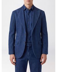 Brunello Cucinelli - Single-Breasted Cotton Blazer With Lapels - Lyst