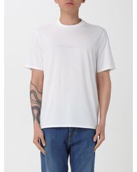 Emporio Armani - Basic Cotton T-Shirt With Logo - Lyst