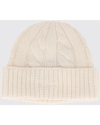 MC2 Saint Barth - Ribbed Pure Wool Cuffed Beanie With Embroidered Logo - Lyst