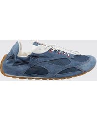 Bottega Veneta - Orbit Flash Suede And Nylon Sneakers - Lyst