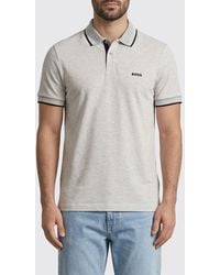 BOSS - Cotton Polo With Logo - Lyst