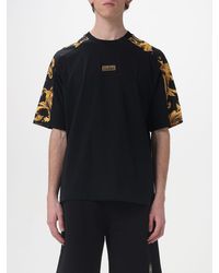 Versace Jeans Couture - Oversized Cotton T-Shirt With Baroque Print - Lyst