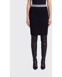 Versace - Slim Fit High-Waisted Geometric Pencil Midi Skirt - Lyst