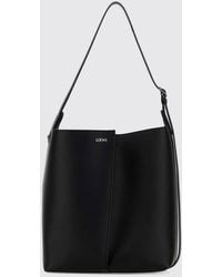 Loewe - Cylindrical Calfskin Leather Shoulder Bag With Embossed Logo - Lyst