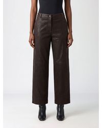 Pinko - High-Waisted Straight-Leg Trousers - Lyst