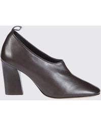 Soeur - Leather Pumps With High Block Heel And Rounded Toe - Lyst