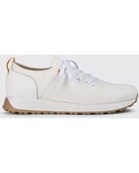 Doucal's - Crochet Knit And Leather Sneakers - Lyst