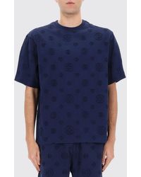 CASABLANCA - Camiseta De Algodón Orgánico Con Estampado De Monograma Y Cuello Redondo - Lyst