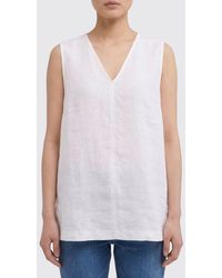 Aspesi - Top Aus Leinen Mit Used-Effekt Von - Lyst