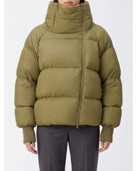 Ganni - Future Quilted Nylon Puffer Jacket With Funnel Neck And Side Zip - Lyst