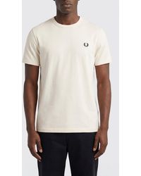Fred Perry - Cotton T-Shirt With Mini Logo - Lyst