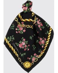 Dolce & Gabbana - Dolce &Amp Gabbana Floral Print Silk Twill Scarf - Lyst