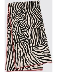 Fendi - Pañuelo Cuadrado De Seda Con Estampado De Cebra Animalier - Lyst