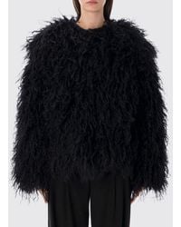 Goldbergh - Reversible Short Faux Fur Coat With Graphic Print - Lyst
