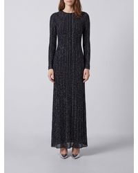 Missoni - Long Striped Lurex Sheath Dress With Sequins - Lyst