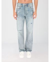 Purple - Cotton Slim Fit Jeans - Lyst