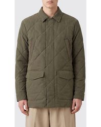 Canali - Quilted Padded Technical Fabric Jacket With Classic Collar - Lyst