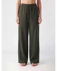 Max Mara - Linen Palazzo Trousers - Lyst