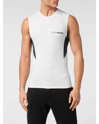 Philipp Plein - Slim Fit Cotton Tank Top With Contrast Logo - Lyst