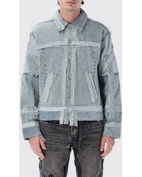 Who Decides War - Cropped Patchwork Cotton Jacket With Classic Collar - Lyst