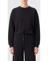 Dries Van Noten - Crewneck Cotton Sweatshirt With A Tie-Fastening Waist Belt - Lyst