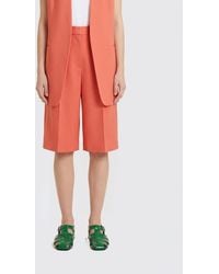 Agnona - Wool And Silk Tailored Shorts - Lyst