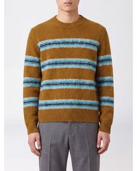 Dries Van Noten - Multicolour Striped Wool Crewneck Jumper - Lyst