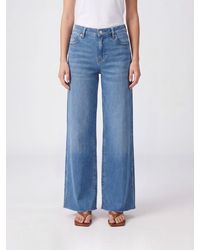 FRAME - Le Slim Palazzo High-Waist Wide-Leg Jeans - Lyst