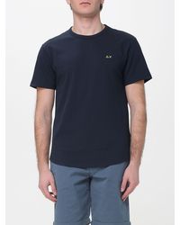 Sun 68 - Basic Cotton T-Shirt - Lyst