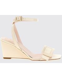 Roger Vivier - Belle Vivier Wedge Sandals - Lyst