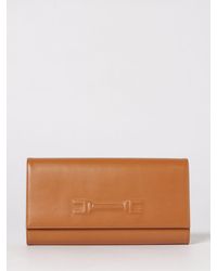 Elisabetta Franchi - Clutch With Embossed Logo - Lyst