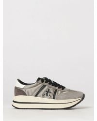 Premiata - Bethcoin Suede And Mesh Trainers With Colour-Block Design And Platform Sole - Lyst