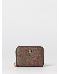 Etro - Arnica Paisley Coated Cotton Wallet - Lyst