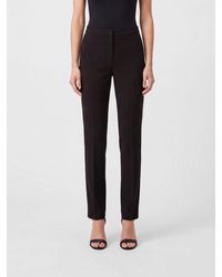 Pinko - Hulka Flared Crêpe Mid-Rise Trousers - Lyst