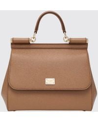 Dolce & Gabbana - Dolce &Amp Gabbana Sicily Dauphine Leather Bag - Lyst