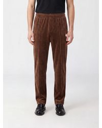 CASABLANCA - Velvet Jogger Trousers With Elasticated Waist And Contrasting Logo - Lyst