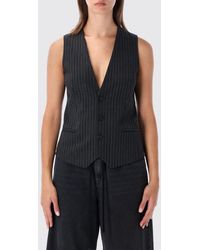 MM6 by Maison Margiela - Pinstriped Tailored Waistcoat - Lyst