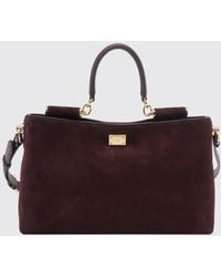 Dolce & Gabbana - Dolce &Amp Gabbana Vittoria Calf Leather Handbag With Removable Shoulder Strap - Lyst