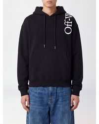 Off-White c/o Virgil Abloh - Relaxed Fit Cotton Hoodie With Printed Logo - Lyst