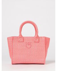 Pinko - Beach Raffia Bag - Lyst