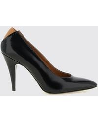 Jil Sander - Alma Leather Slingback Pumps With Cone Heel - Lyst