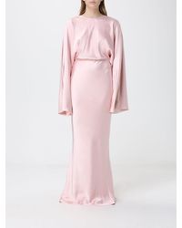 Norma Kamali - Long Satin Dress - Lyst