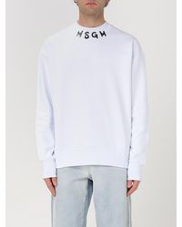MSGM - Felpa A Girocollo - Lyst