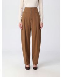Ferragamo - High-Waisted Wool And Cashmere Blend Wide-Leg Trousers With Pleats - Lyst