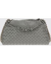 Bottega Veneta - Dustbag Notte Woven Nappa Clutch - Lyst