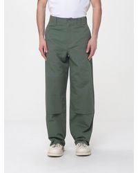 KENZO - Cotton Wide-Leg Trousers - Lyst